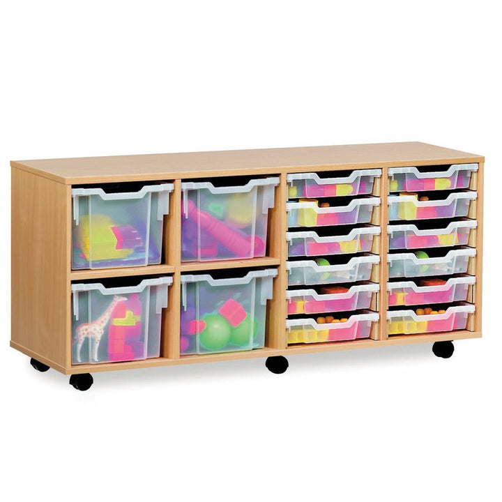 Combination Stacking Tray Storage Unit with Trays - EASE