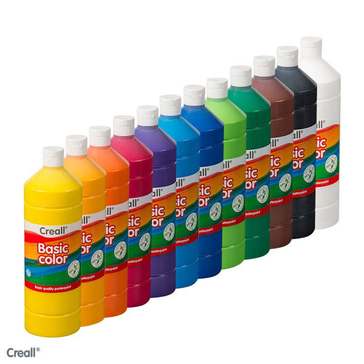 CREALL Quality Poster Paint 1L - Mixed Box - 10 - EASE