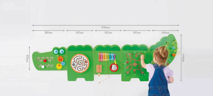 Crocodile Manipulative Fine Motor Wall Panel - EASE