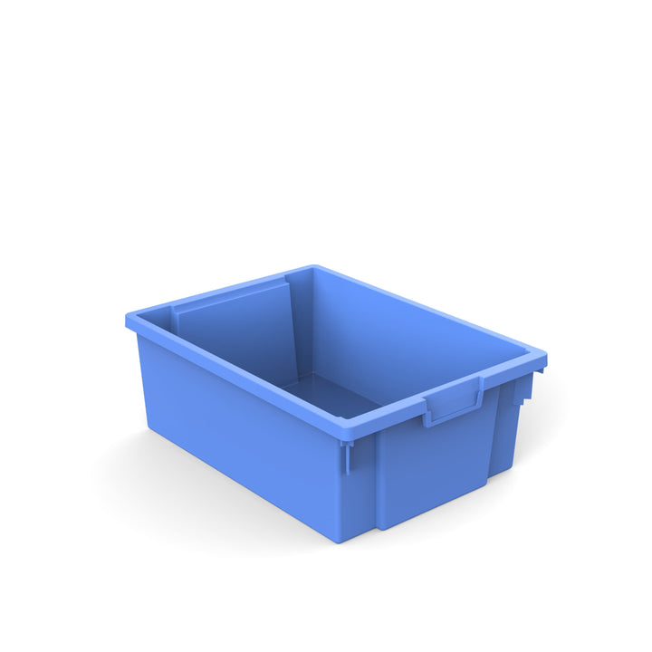 Deep Plastic Storage Container/Tray   Blue 