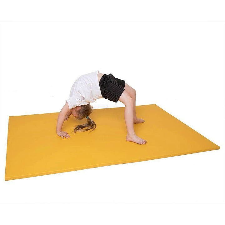 Deluxe Chipfoam Gym Mat 6 x 4 x 1'' Yellow - EASE