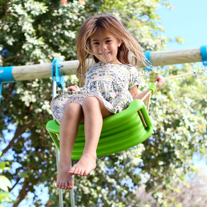 Double Swing Set and slide - EASE