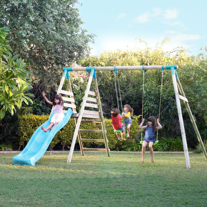 Double Swing Set and slide - EASE