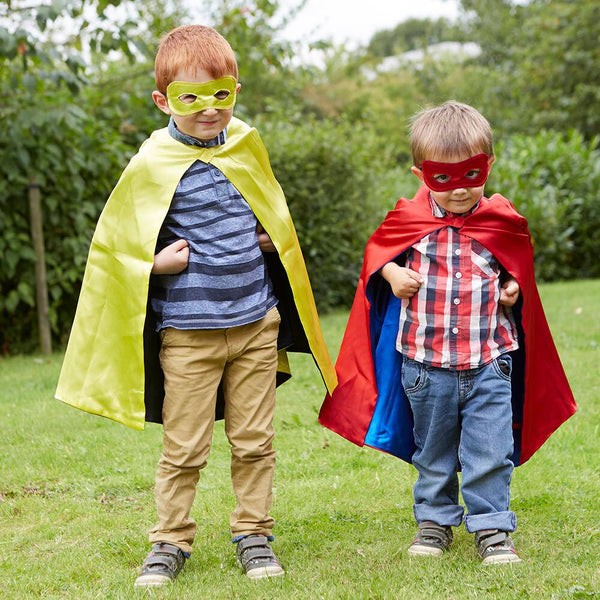 Dress up Costume Superhero Reversible Capes and Masks 4pk - EASE