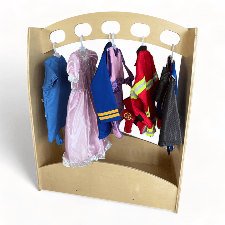 Dress up storage unit with mirror on castors - EASE