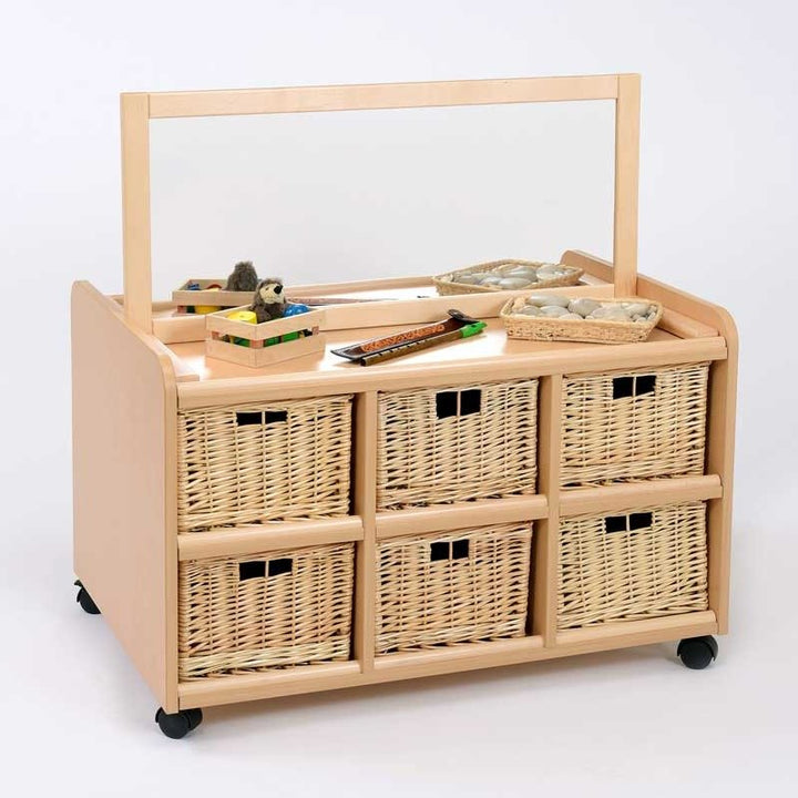 D/S Storage Unit, Mirror & Deep Baskets - EASE