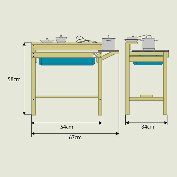 Early Fun Wooden Mud Kitchen - EASE