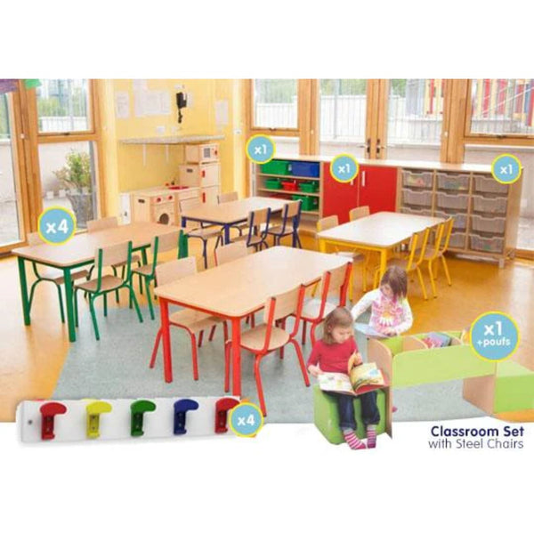 EASE Classroom with Steel Chairs 26cm - EASE