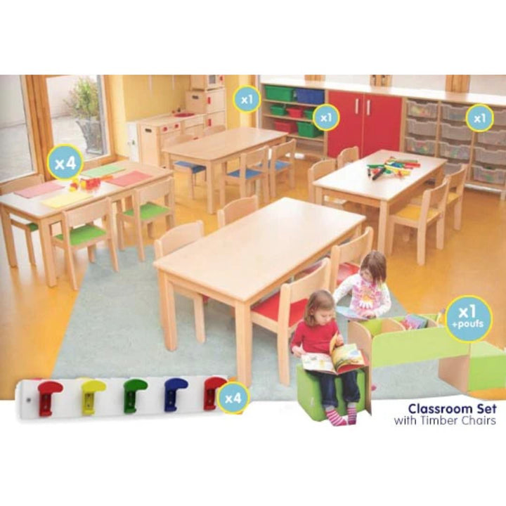 EASE Classroom with Timber chairs 26cm - EASE