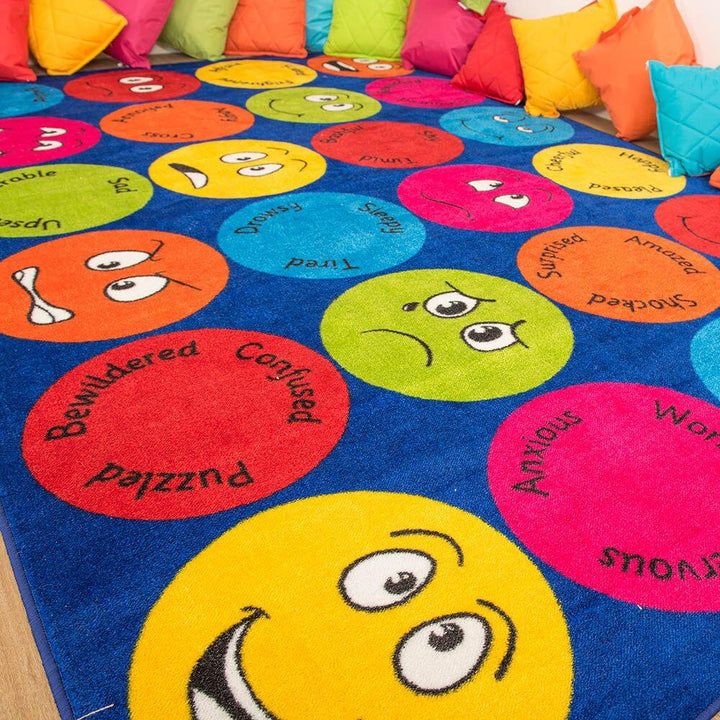 Emotions Faces Interactive Rectangular Rug - EASE