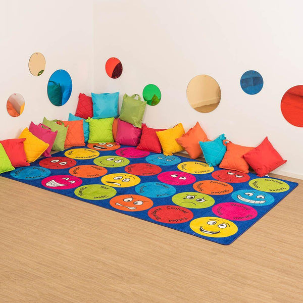 Emotions Faces Interactive Rectangular Rug - EASE