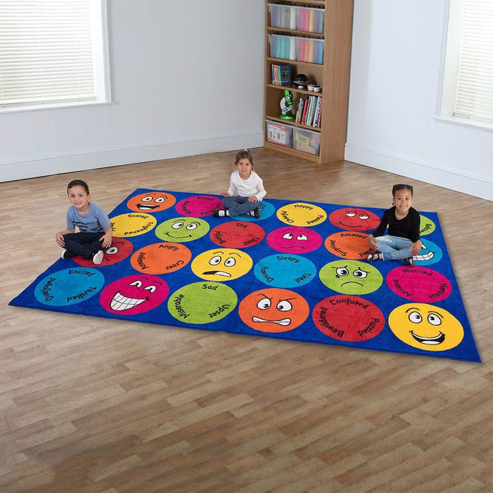 Emotions Faces Interactive Rectangular Rug - EASE