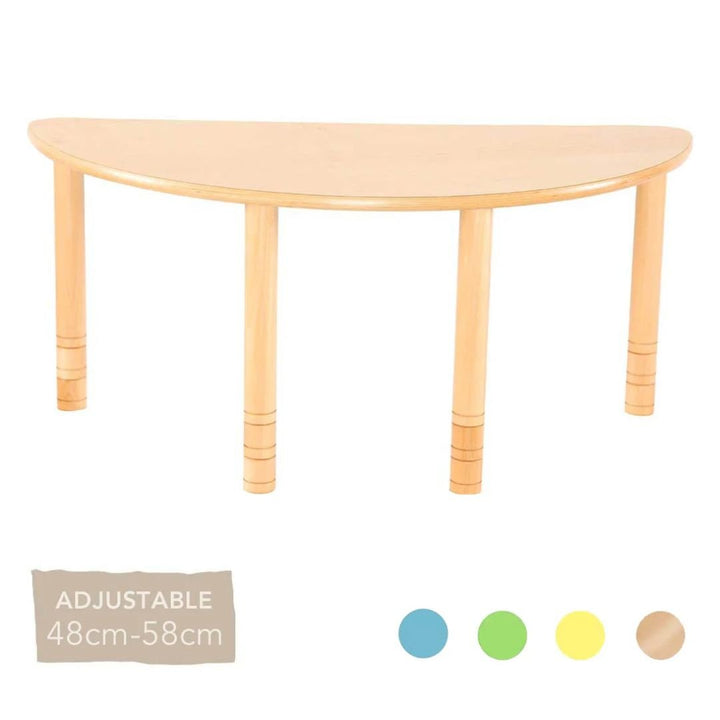 Flexi Half Round Table - 48 - 58cm - All Colours - EASE