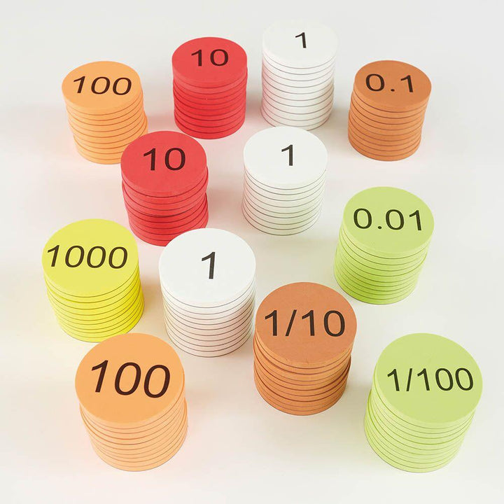 Foam Place Value Counters Teacher Version 120pcs - EASE