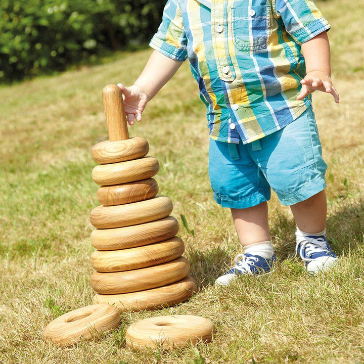 Giant Square Wooden Stacking Pyramid - EASE