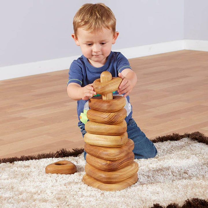 Giant Square Wooden Stacking Pyramid - EASE