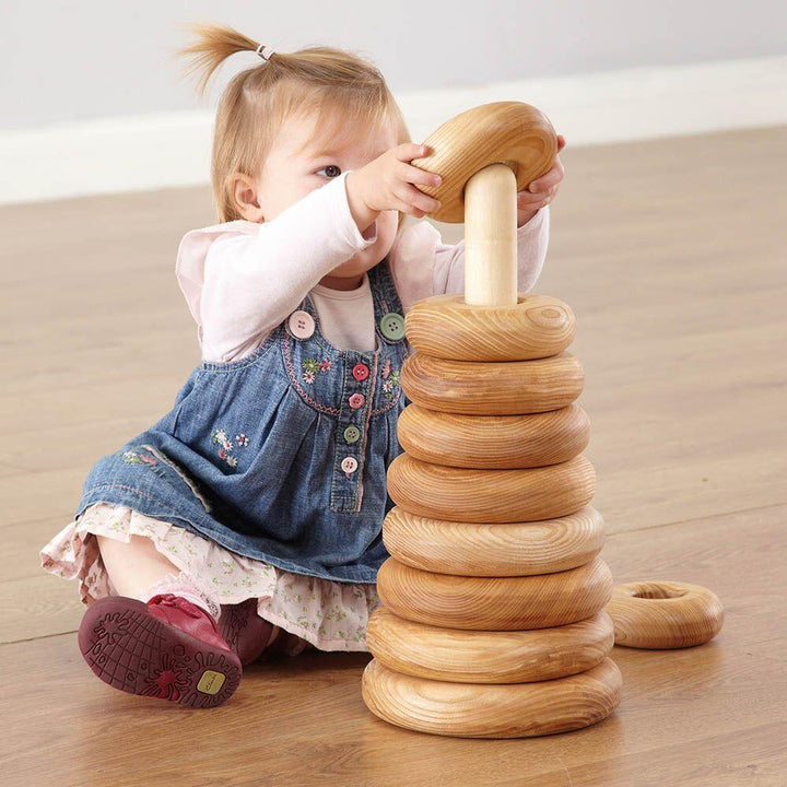 Giant Square Wooden Stacking Pyramid - EASE