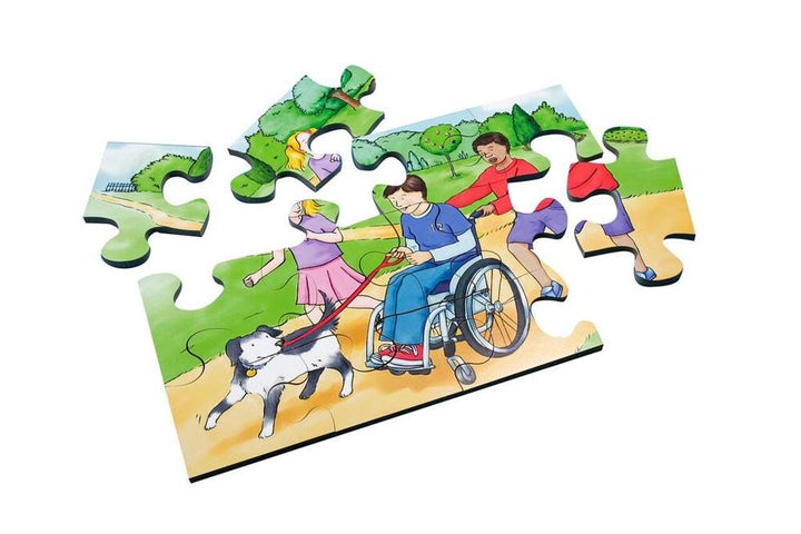 Illustrated Inclusion Jigsaw Puzzle 6pk - EASE