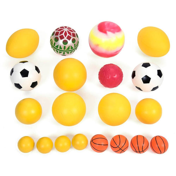 Jumbo 20 Mixed Foam and PVC Play Balls with Bag - EASE