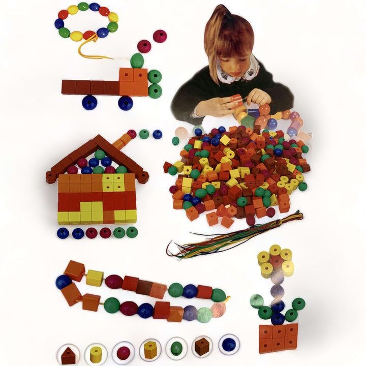 Lacing Beads Construction Set 90pcs - EASE