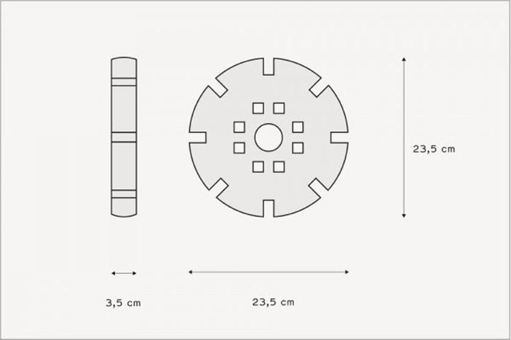 Large Construction Didactic Wheels 36 Pcs - EASE