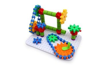 Large Construction Gears Set in box 340 pieces - EASE