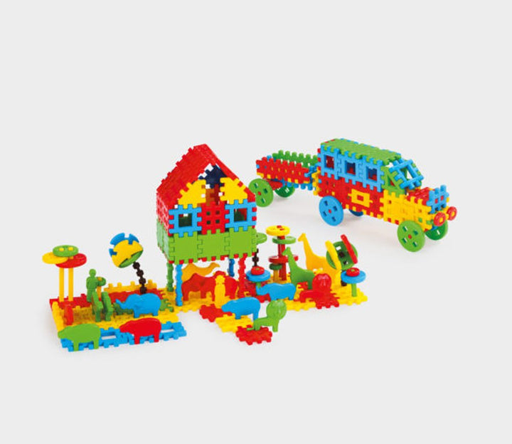 Large Construction Waffle Blocks - Mix 200 Pcs - EASE