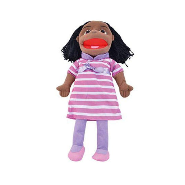 Large People Hand Puppets Black Girl - EASE