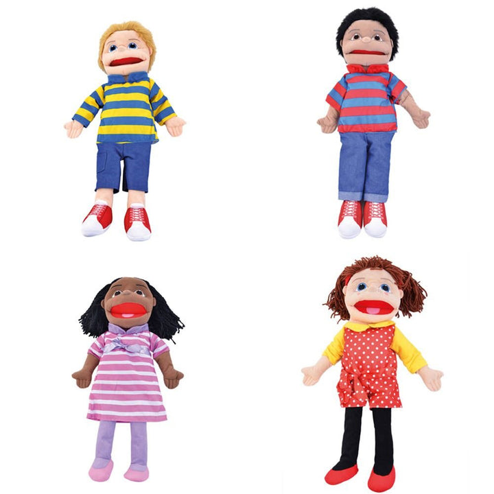 Large People Hand Puppets Black Girl - EASE