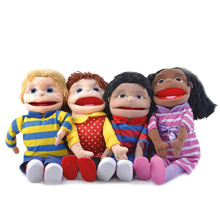 Large People Hand Puppets Black Girl - EASE