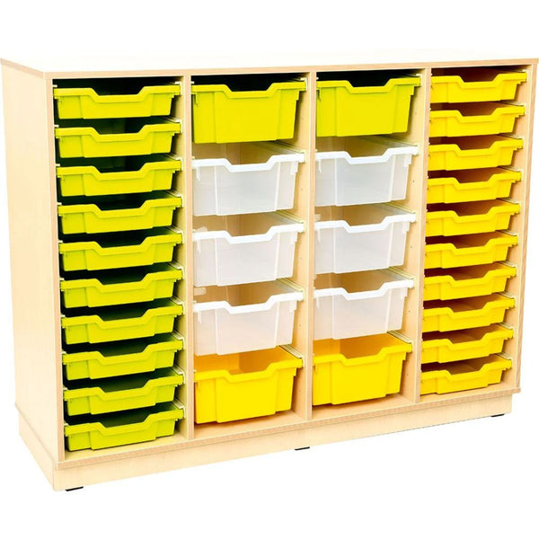 Large Tray Storage Cabinet 20 shallow, 10 Deep trays with Castors - EASE