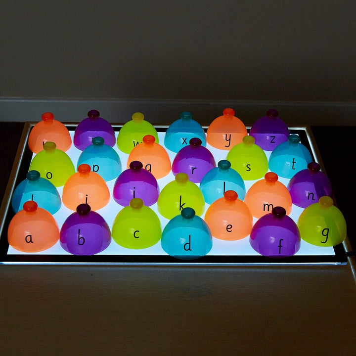 Lightbox Translucent Number Sorting Domes - EASE