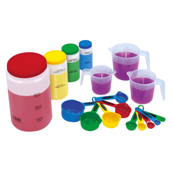 Liquid Volume Measure Set for Messy Maths 17pcs - EASE