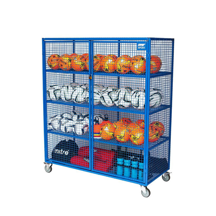 Lockable Mobile Ball Storage Cabinet H1.5 x W1.4m - EASE