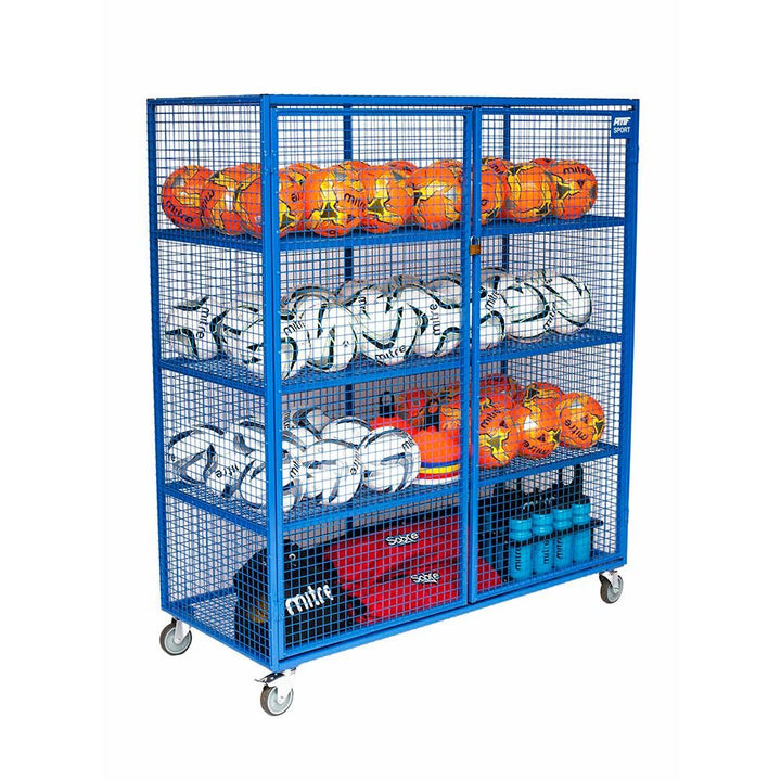 Lockable Mobile Ball Storage Cabinet H1.5 x W1.4m - EASE