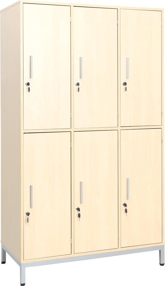 Locker Unit with 6 Metal Shelves with Doors - EASE