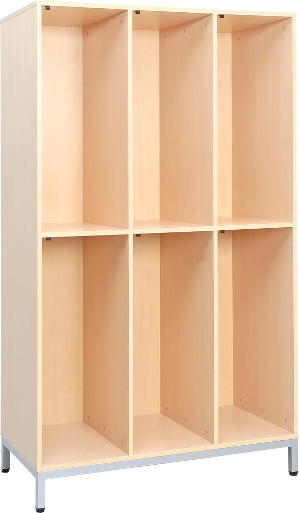 Locker Unit with 6 Metal Shelves with Doors - EASE