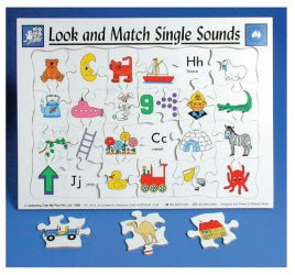 Look & Match Single Sounds Jigsaw Puzzle - EASE