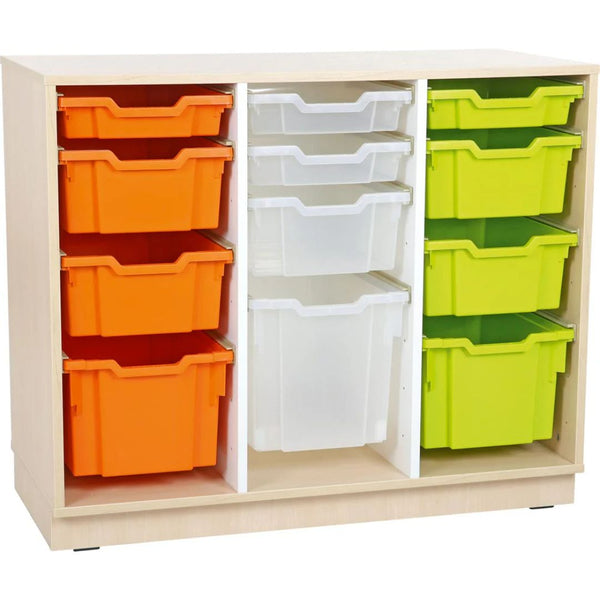 M Cabinet for plastic containers with 2 partitions - EASE