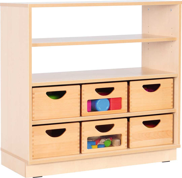 M Cabinet Half Open 3 shelves with castors - EASE