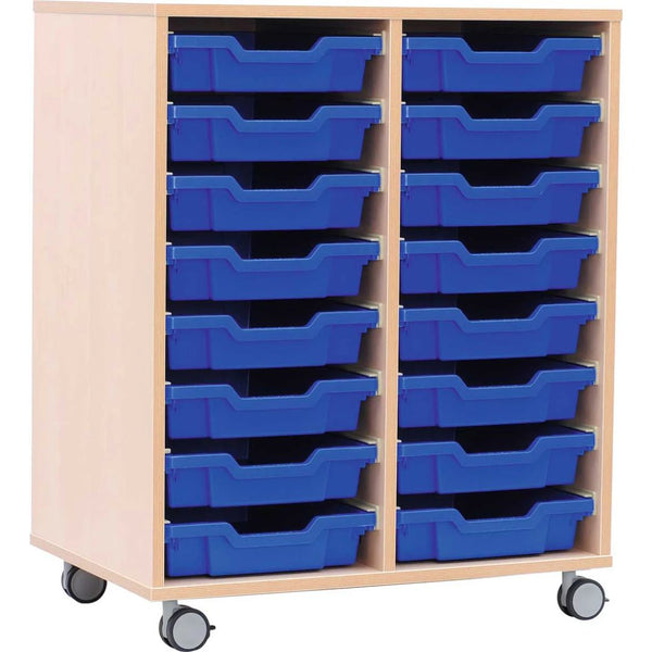 M Cabinets for Plastic Containers 2 Rows with Castors - EASE