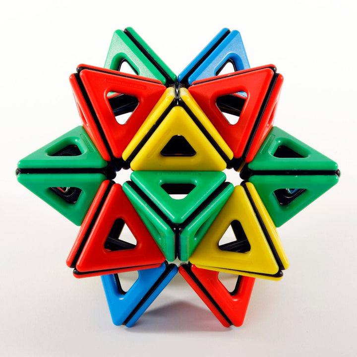 Magnetic Polydron 2D 3D Shapes Mathmatics Set 118pcs - EASE