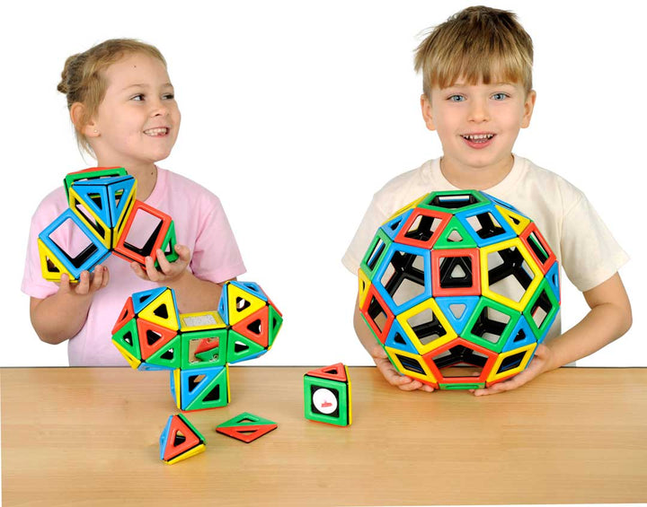 Magnetic Polydron Classroom Set 96pcs - EASE