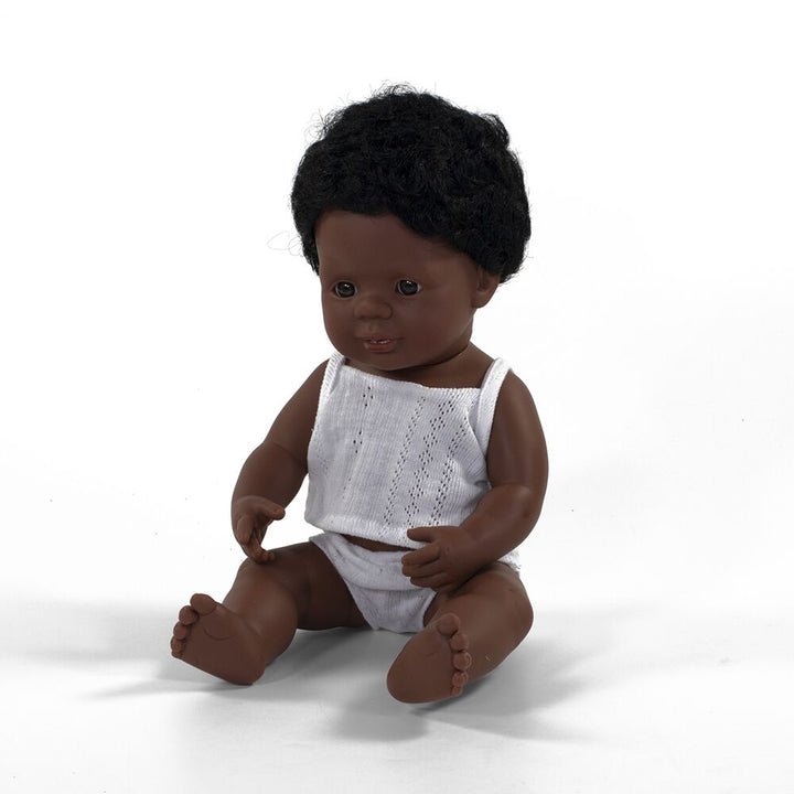 Miniland Hard Bodied Multicultural Dolls African Boy - EASE