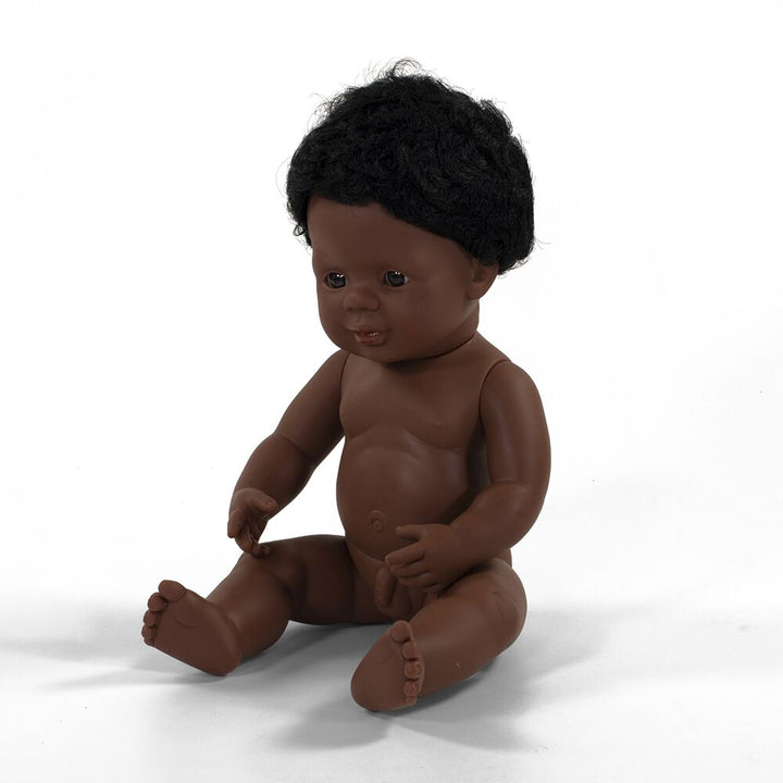 Miniland Hard Bodied Multicultural Dolls African Boy - EASE