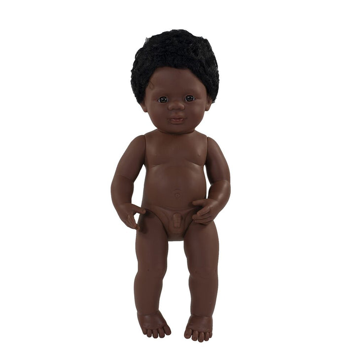 Miniland Hard Bodied Multicultural Dolls African Boy - EASE