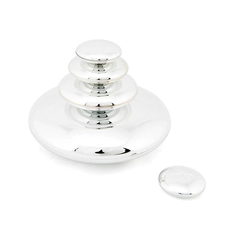 Mirrored Stacking Pebbles Silver 20pk - EASE