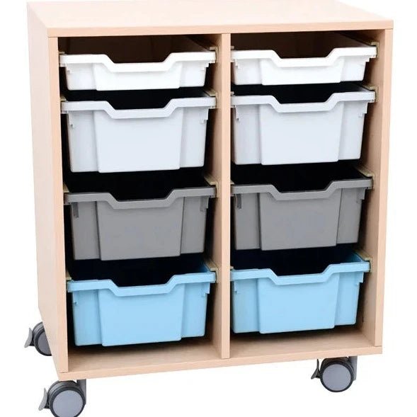 Mobile cabinet Grande M for containers - maple - EASE