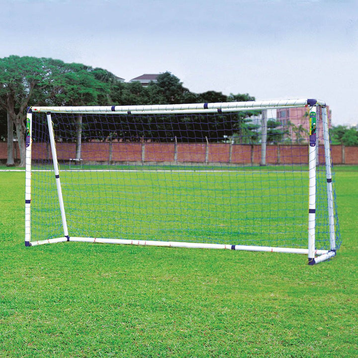 Multi Size PVC Football Goal and Net 12ft Pair - EASE