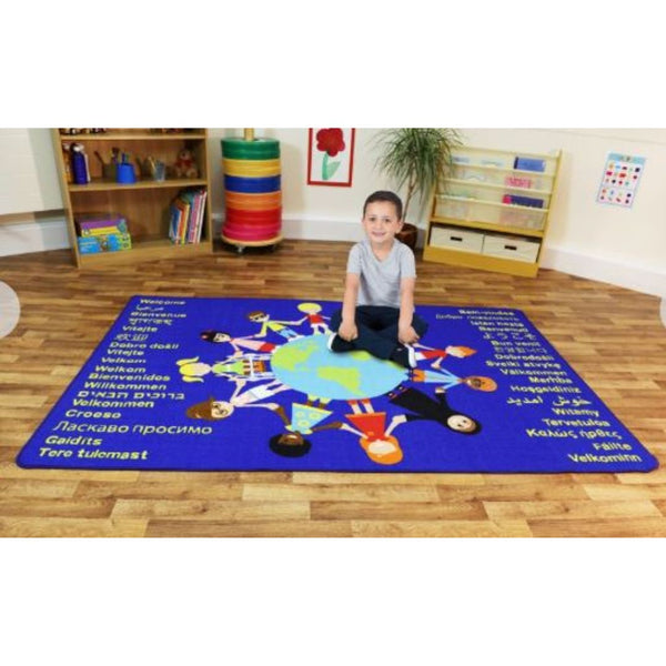 Multicultural Welcome Floor Mat - EASE